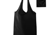 Nakupovalna zložljiva vrečka SMART 190T crna 01